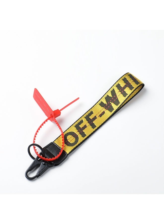 OFF-WHITE Street fashion keychain key ring lanyard - Image 1