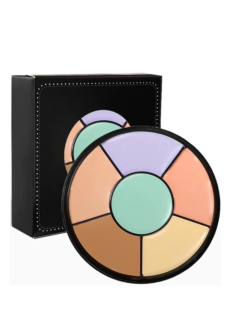 Generic Color Corrector Palette, 6 in 1 Concealer Contour Palette, Color Corrector for Dark Circles,Redness, Brighten, Cream Concealer, Professional Makeup Colour Correcting Palette  - Image 1