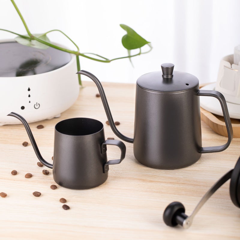 304 Stainless Steel Hand Coffee Pot Slender Mouth Hand Coffee Pot Household Drip Hanging Ear Handle Outdoor Coffee Pot - Image 5