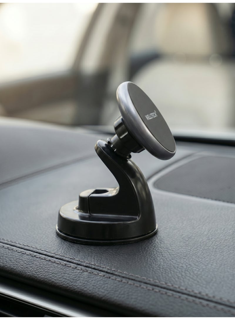 WELLTECH Car Phone Holder Dashboard Windshield Mount Bracket 360 Rotation Adjustable Mobile Holder Strong Suction Car Mount WELLTECH HOL923 - Image 4