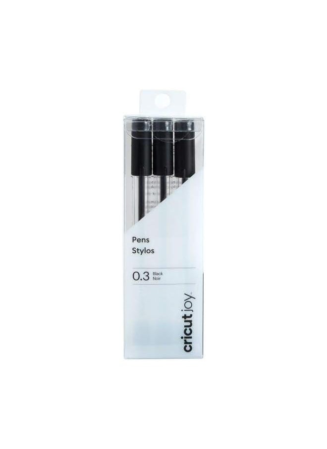 Cricut - Joy Extra Fine Point Pens 0.3Mm 3 Count Black - Image 1