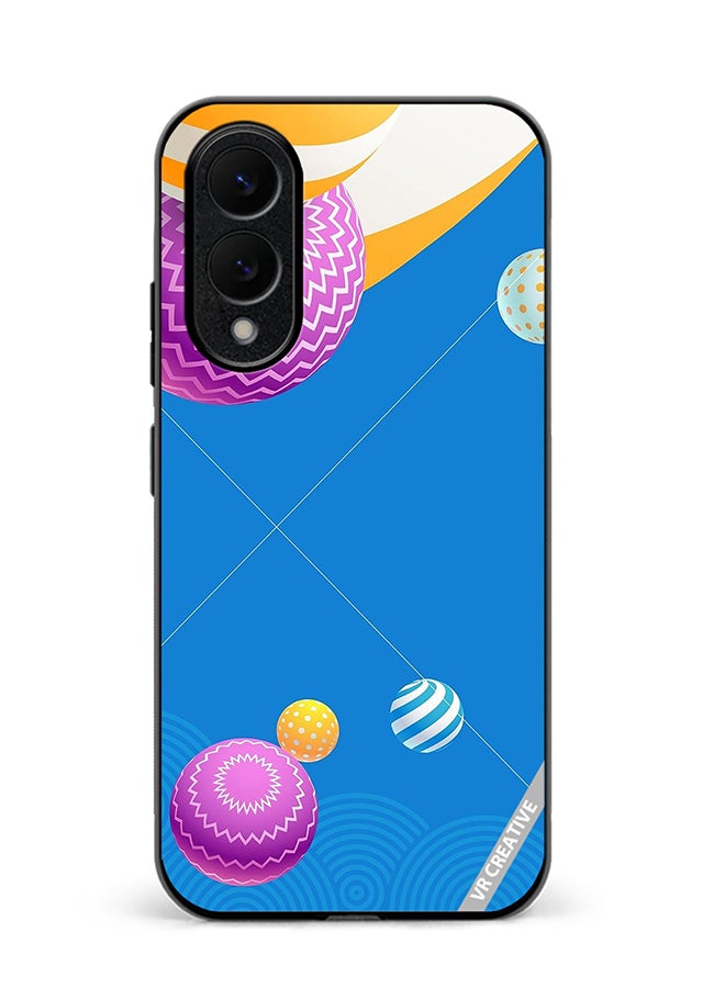 Protective Case Cover For Samsung Galaxy S25 Edge Abstract Design Multicolour