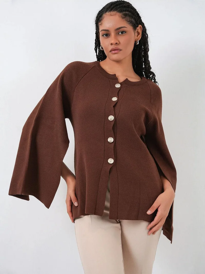 بيغ دارت BDART Textured Knit Cardigan with Button Closure