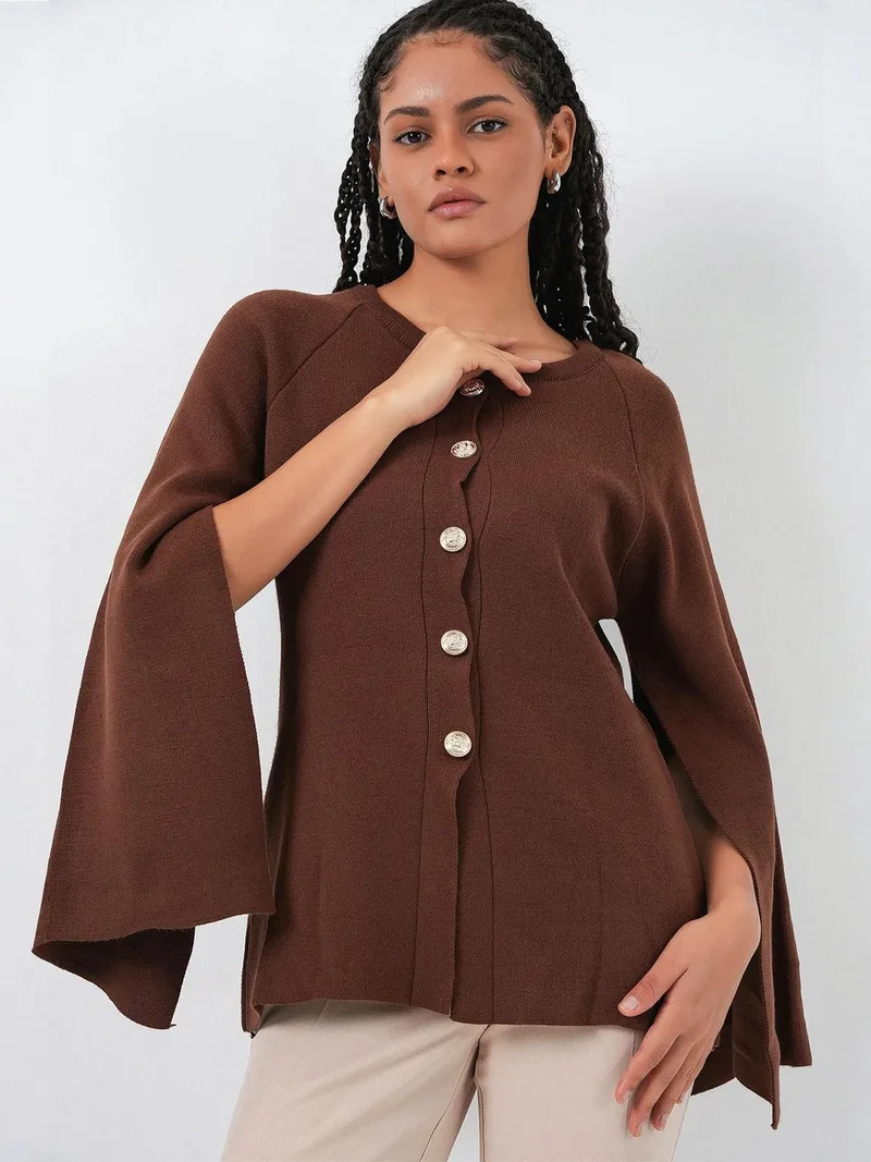 بيغ دارت BDART Textured Knit Cardigan with Button Closure