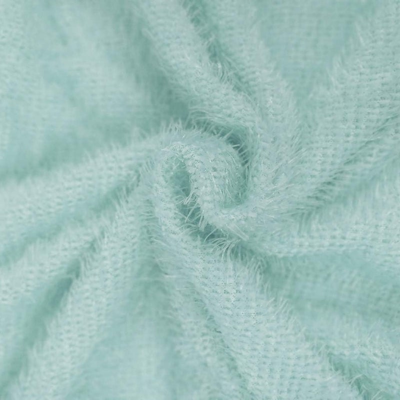 woobles Women's Loose Oversize Turtleneck Loose Fluffy Fuzzy Long Pullover Sweater Dress - Image 3
