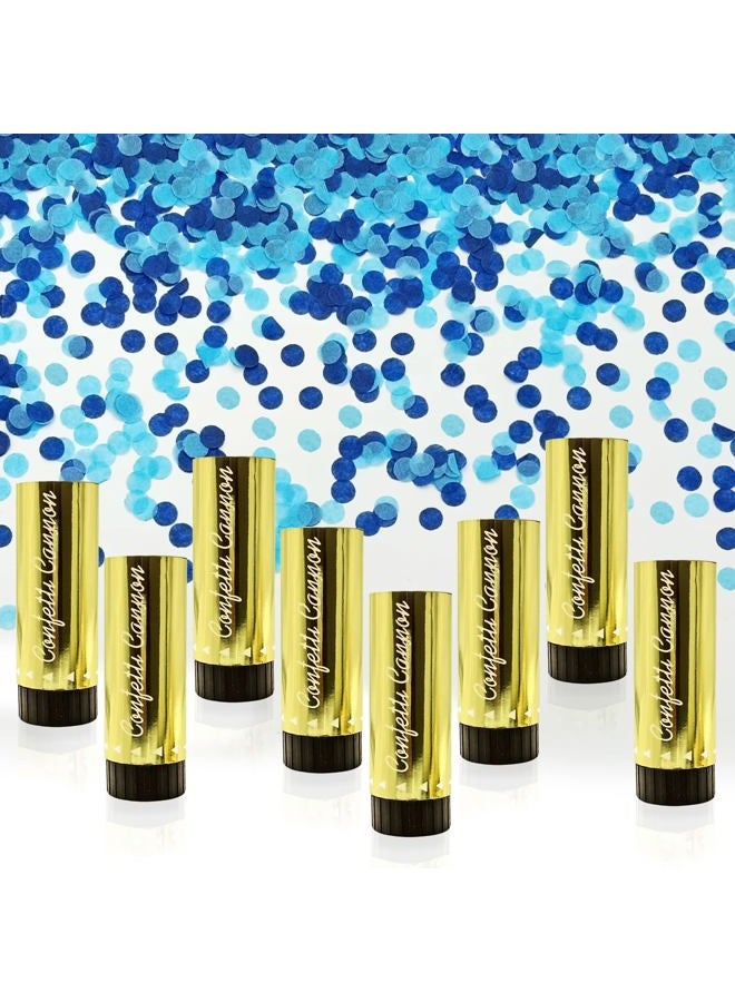 KDPATFAV 8 PCS Confetti Paper for Gender Reveal Wedding Birthday Graduation Baby Shower Anniversary Christmas New Year's Fun Party Supplies Decorations and Favors (Blue) - Image 1