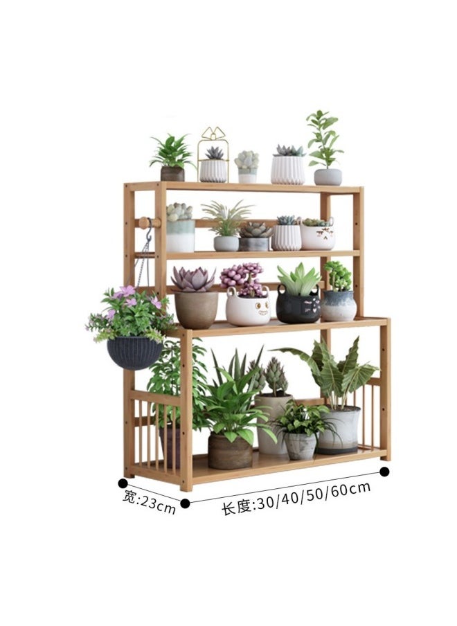 MIXDE Modern Wooden Storage Rack, Multifunctional Bookshelf, Home And Office Organizer, Easy To Assemble, Stylish, Space Saving  - Image 3