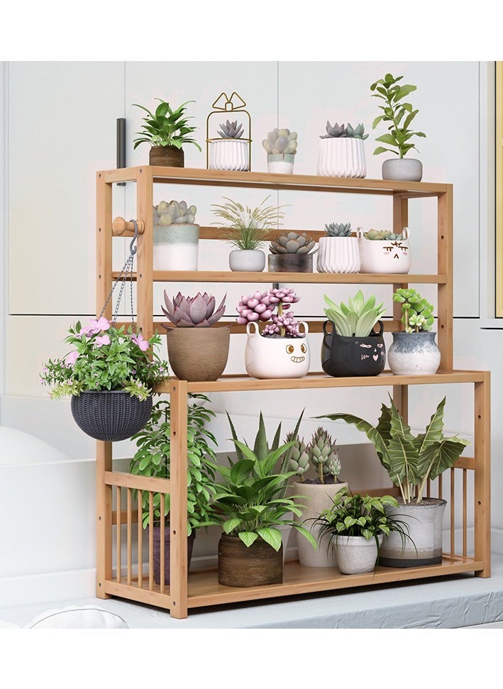 MIXDE Modern Wooden Storage Rack, Multifunctional Bookshelf, Home And Office Organizer, Easy To Assemble, Stylish, Space Saving  - Image 2