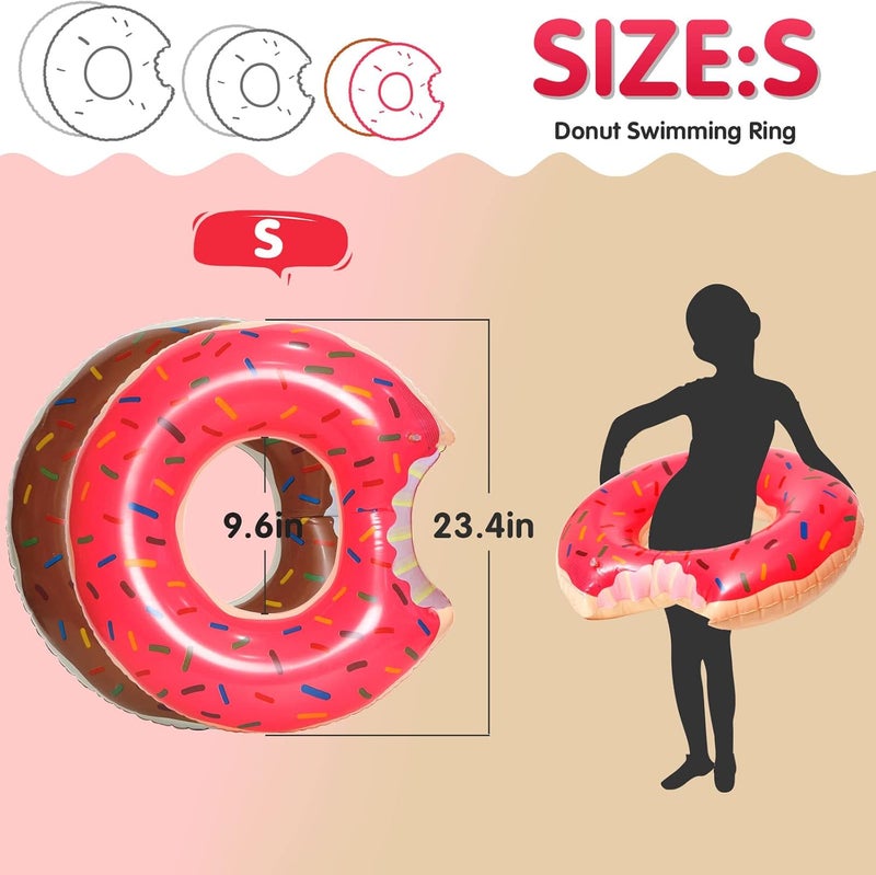DMAR Donut Pool Float - Donut Tube & Ring for Beach & Pool - Image 2