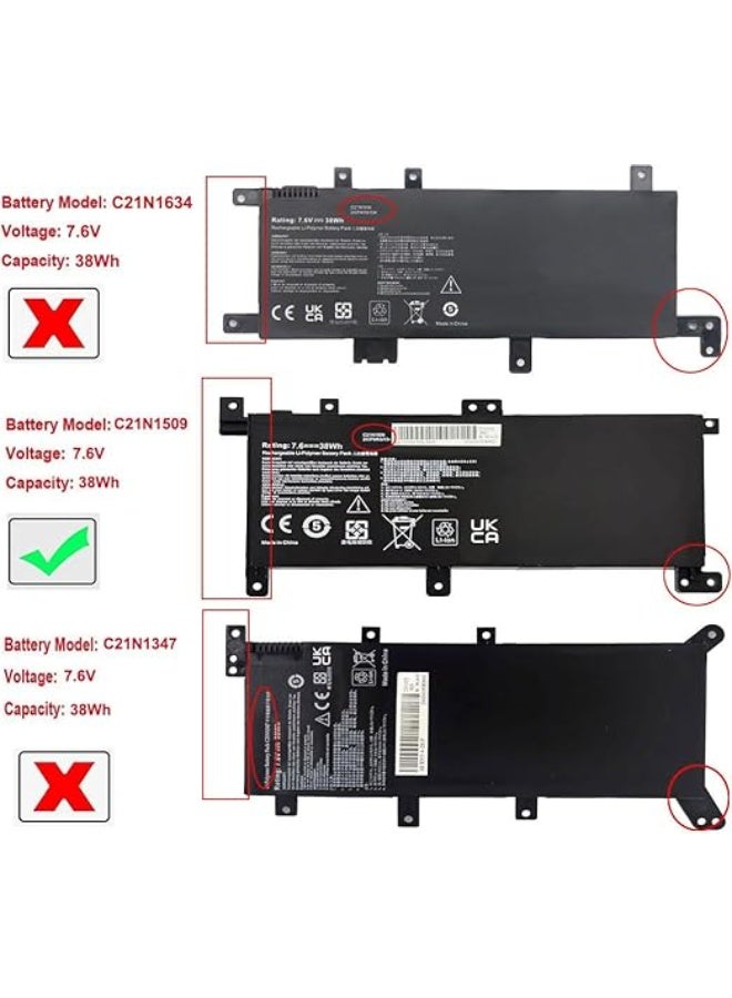 High Performance Laptop Battery - 7.6V 38Wh - Durable & Strong Replacement for ASUS X556, K556 & A556 Series - Reliable Power for Daily Use - Image 2