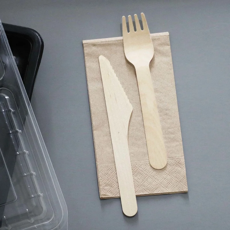 Ambalaj Pazarı Packaging Market Waiter Folding Kraft Napkin 24X24 cm (1/8) - 100 PIECES