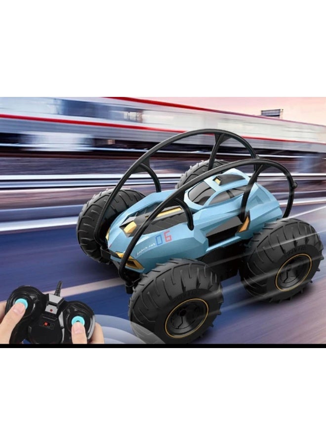 Control Car Remote Control Stunt Car 360 Rotate 2 Sides Waterproof Driving On Water And Land Amphibious Electric Toys For Kids - Image 1