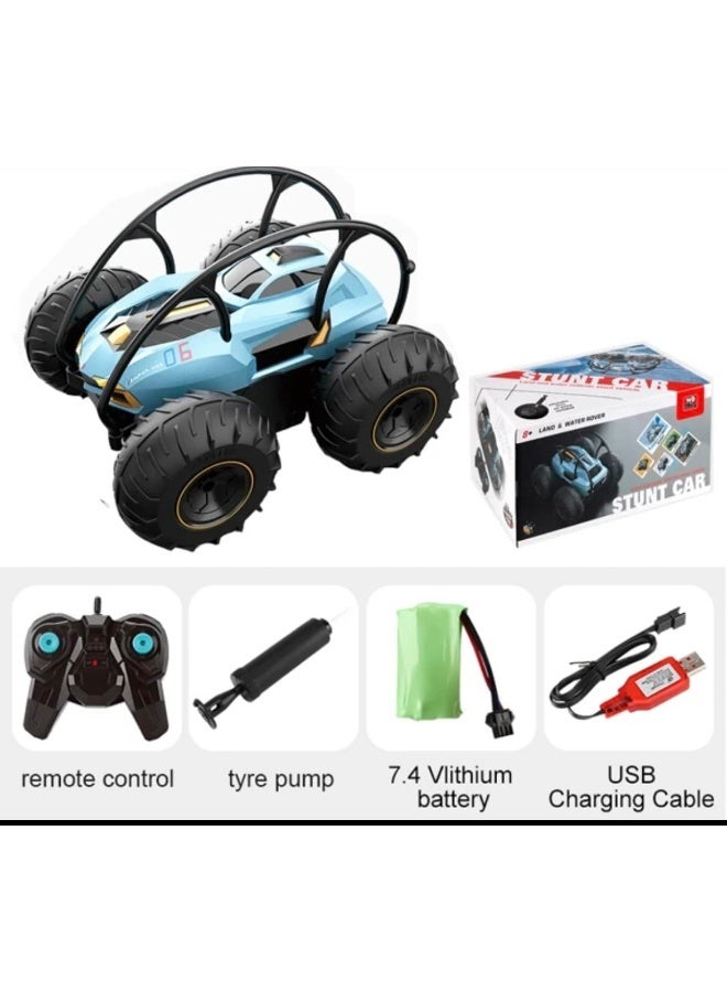 Control Car Remote Control Stunt Car 360 Rotate 2 Sides Waterproof Driving On Water And Land Amphibious Electric Toys For Kids - Image 2
