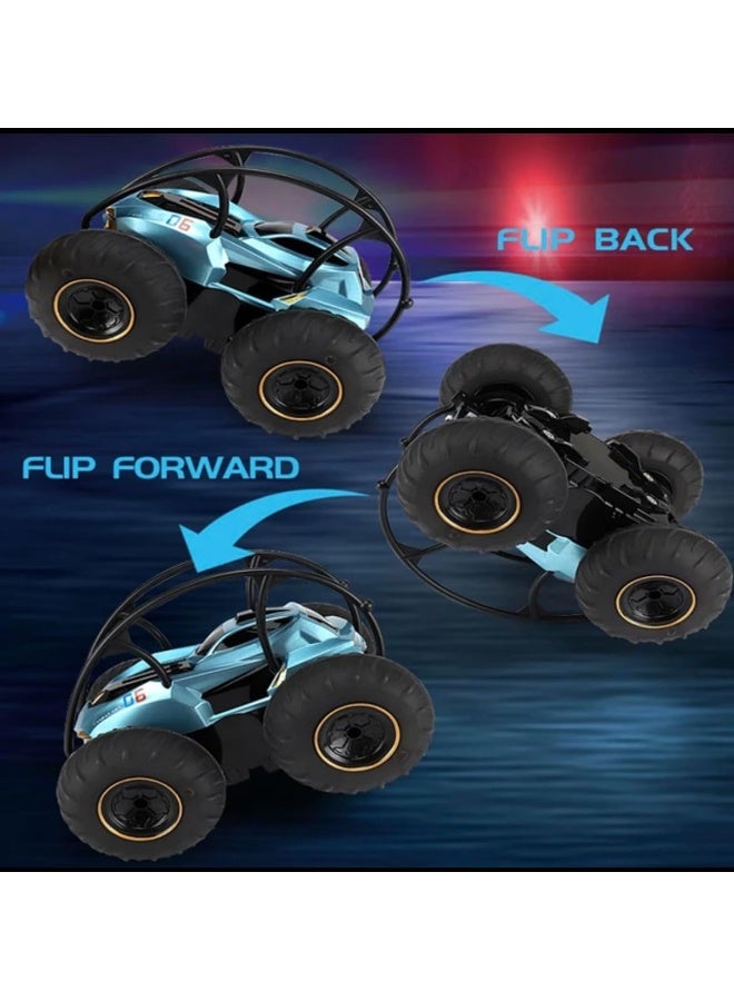 Control Car Remote Control Stunt Car 360 Rotate 2 Sides Waterproof Driving On Water And Land Amphibious Electric Toys For Kids - Image 5