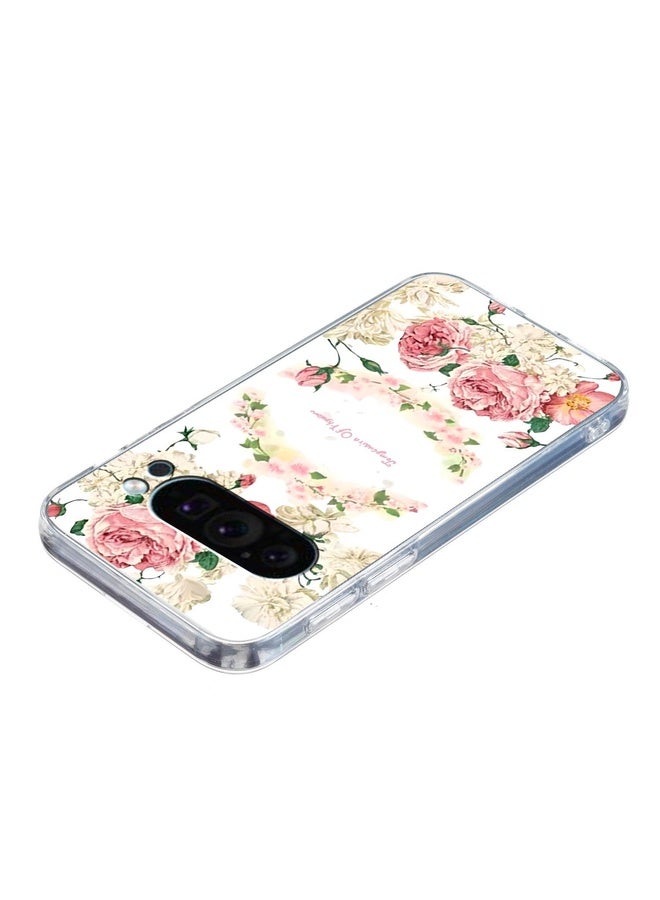 HuHa Case Cover For Google Pixel 9 Colored Drawing Pattern Transparent TPU Phone Case(Rose) - Image 5
