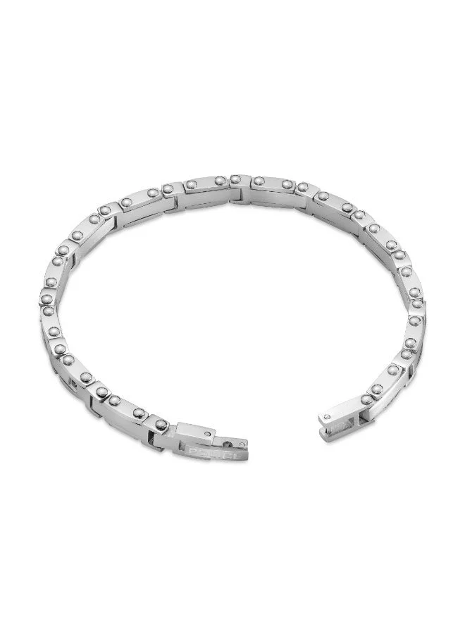 POLICE Spire Stainless Steel Link Bracelet for Men, 180mm