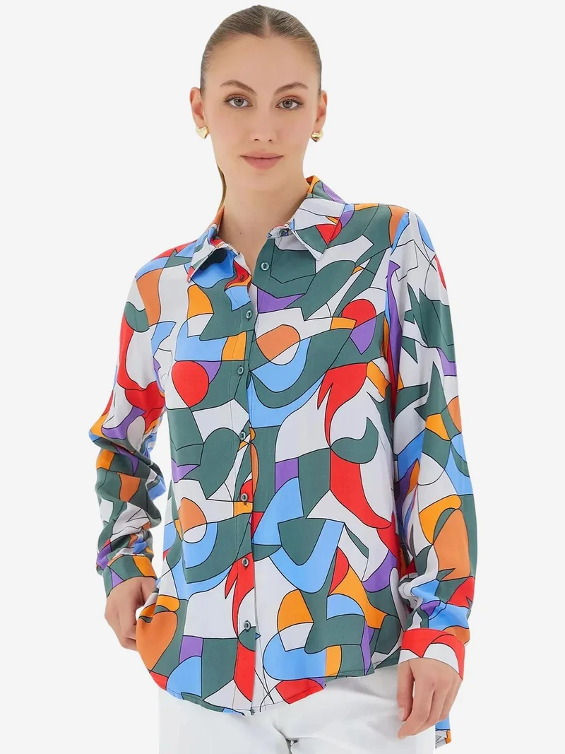 BIG DART BDART Patterned Long Sleeve Shirt