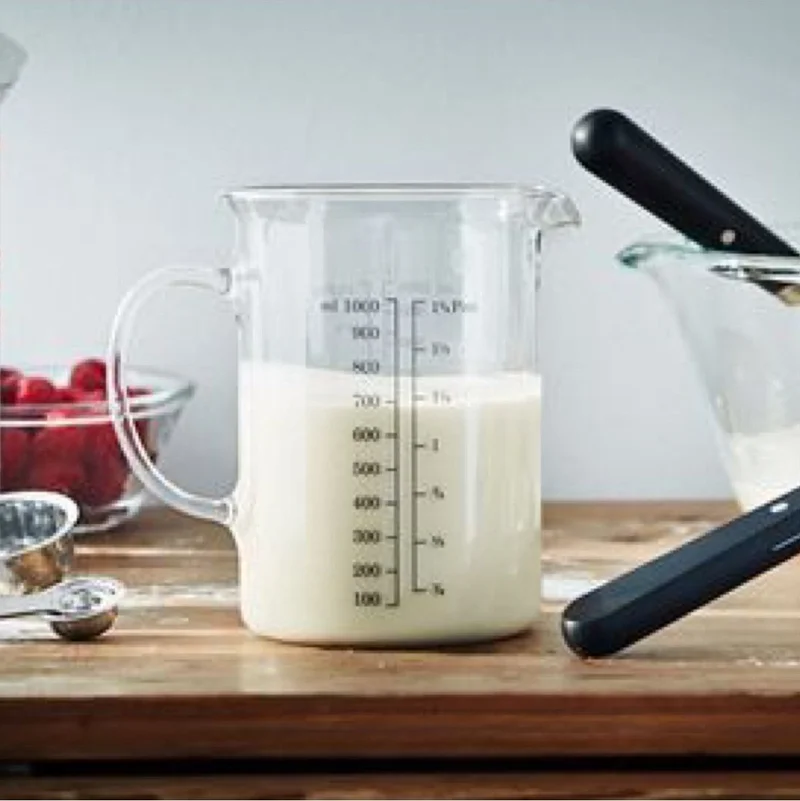 أيكيا Vardagen 1 Lt Scale Glass Measuring Cup Beaker Heat Resistant Glass 1 Lt