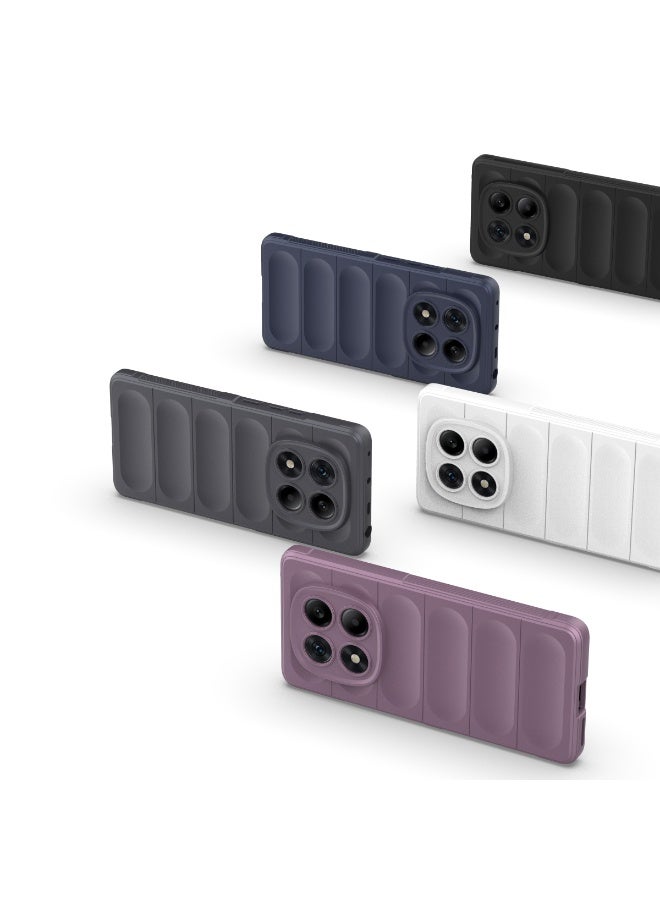 Phantom Shield Silicone Case with Anti-Scratch Soft Microfiber Lining, High Resilience Rubber Full Body Shockproof Cover Compatible with Redmi Note 14 Pro (White) - Image 5