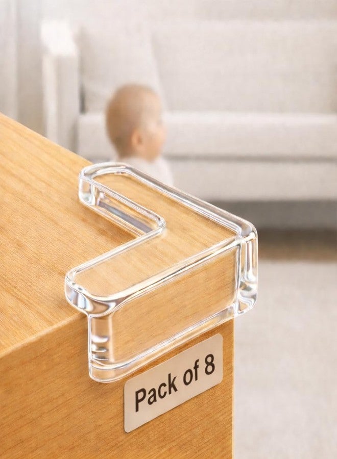 ABlue Clipper Baby Corner Protector, Corner Guard for Baby, Table Corner Protector, Silicone Corner Guards, Baby proofing Corner Guards, Furniture Corner Protector, Edge & Corner Guards, Child Safety Corner (8) - Image 1