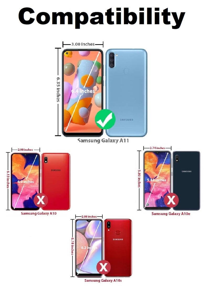 we3 2 Pieces Tempered Glass Screen Protector Anti-Spy Privacy Designed For Samsung Galaxy A11 Full Screen Coverage And Bubble Free - Image 3