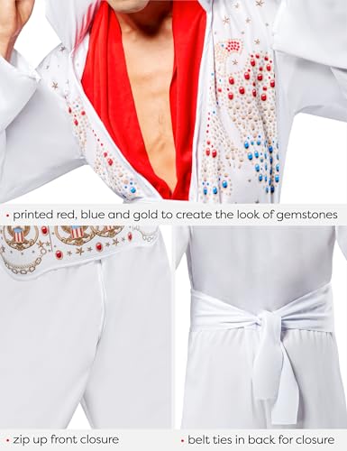 Rubies Elvis Presley: Elvis Presley Costume for Adults, Men's Large - Image 2