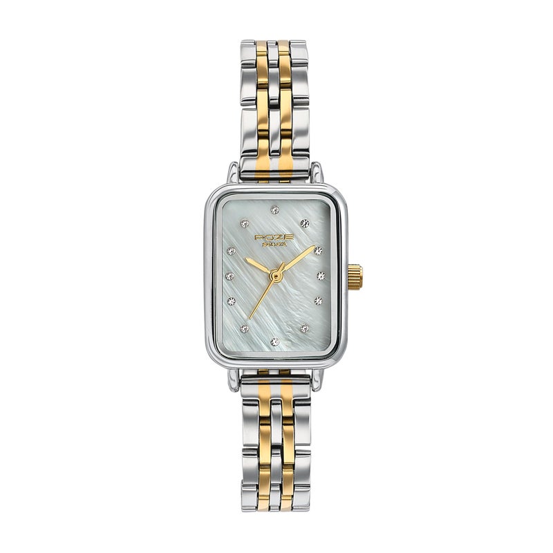 Sonata Poze 6 Cinnamon City Ladies Quartz White MOP Round Dial Women's Watch | Stainless Steel Strap Material | Watches for Women Analog - SP80133BM01 - Image 5