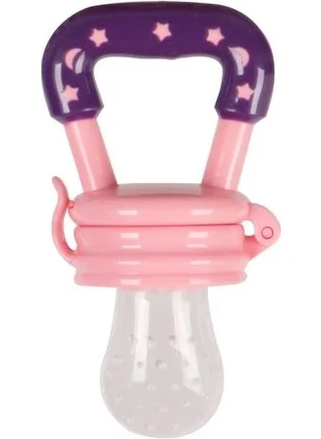 Sevi Bebe Baby Girl Silicone Fruit and Vegetable Pacifier and Teether PINK-240