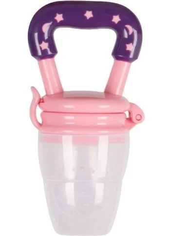 Sevi Bebe Baby Girl Silicone Fruit and Vegetable Pacifier and Teether PINK-240