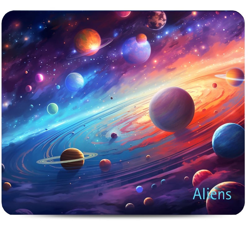 Aliens Mouse Pad for Computer, Laptop, Smooth Premium Cloth Surface, Non-Slip Rubber Base, Speed and Precision Operation Compatible with Laser and Optical Mouse, Gaming, Office, Home 230x190mm (SP-13) - Image 1