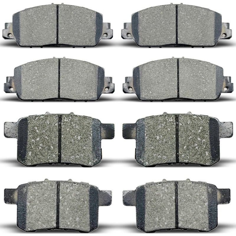 ALADICHE 8pcs Front Rear Disc Brake Pads Kit For Honda For Accord 20132017 D1654D1451