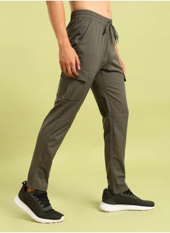 Technosport Men Solid Relaxed Fit Cargo Pants with TS FLEXI by Styli  - Image 2