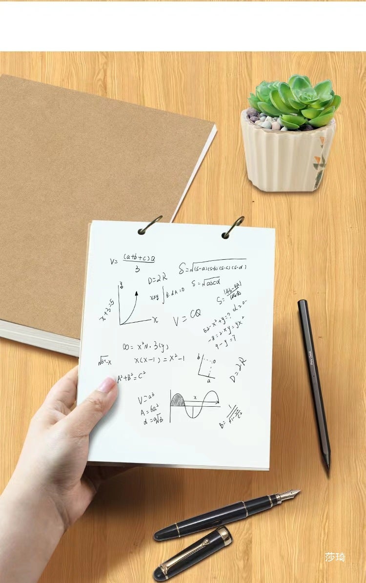 A6 Record Book Blank Loose-Leaf Notebook Mini Ring Buckle Type Detachable Sticky Notes Pocket Book A5 Notebook - Image 5