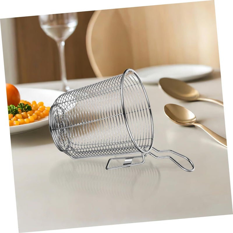 Stainless Steel Mesh Strainer With Handle Colander For Pasta Noodles Hot Pot Kitchen Use - Image 5