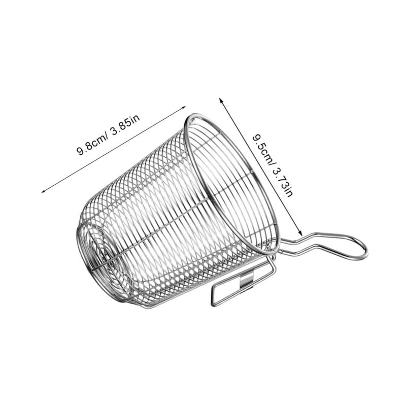 Stainless Steel Mesh Strainer With Handle Colander For Pasta Noodles Hot Pot Kitchen Use - Image 3