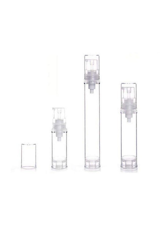Quupy 5Ml 6Pcs Portable Empty Refillable Pump Plastic Bottle Foundation Travel Clear Bottle Liquid Storage Container - Image 3