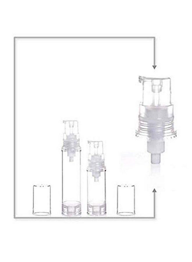 Quupy 5Ml 6Pcs Portable Empty Refillable Pump Plastic Bottle Foundation Travel Clear Bottle Liquid Storage Container - Image 4