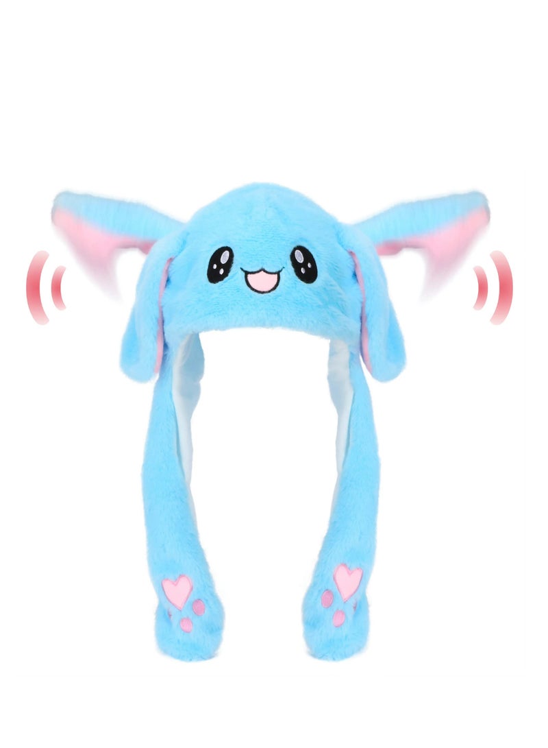 SYOSI Cuteoy Animal Hat Plush Ears Moving Jumping Dress Up Cosplay Party for Kids - Image 1