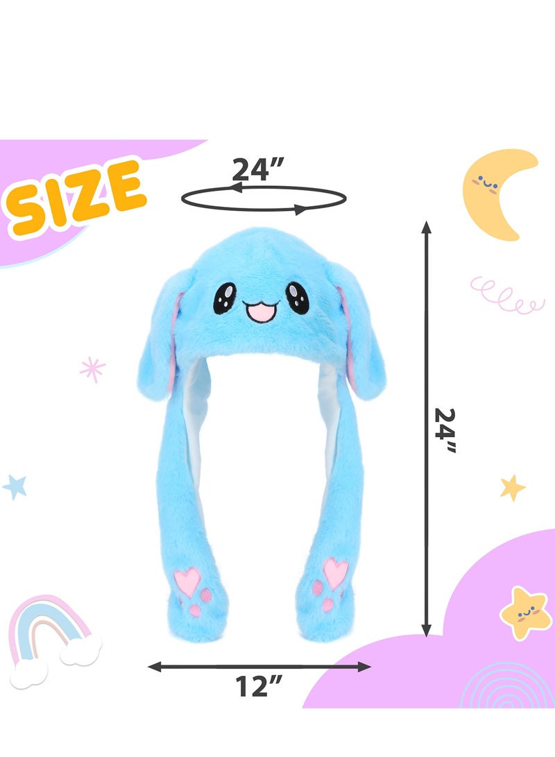 SYOSI Cuteoy Animal Hat Plush Ears Moving Jumping Dress Up Cosplay Party for Kids - Image 3