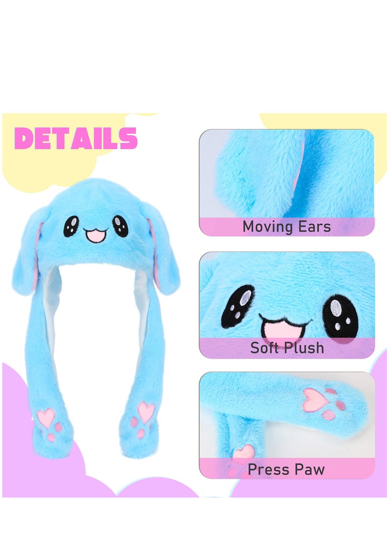 SYOSI Cuteoy Animal Hat Plush Ears Moving Jumping Dress Up Cosplay Party for Kids - Image 2