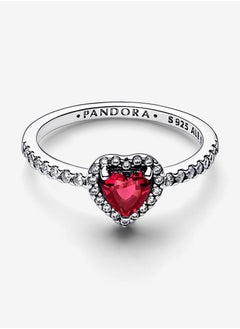 PANDORA Elevated Red Heart Ring  - Image 2