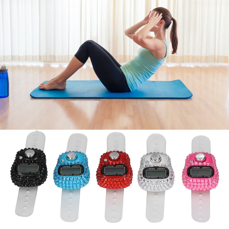 Finger Counters With Reset Knob 5 Pieces Accurate Counting Tally Counter for Sports Training Gym Running - Image 3