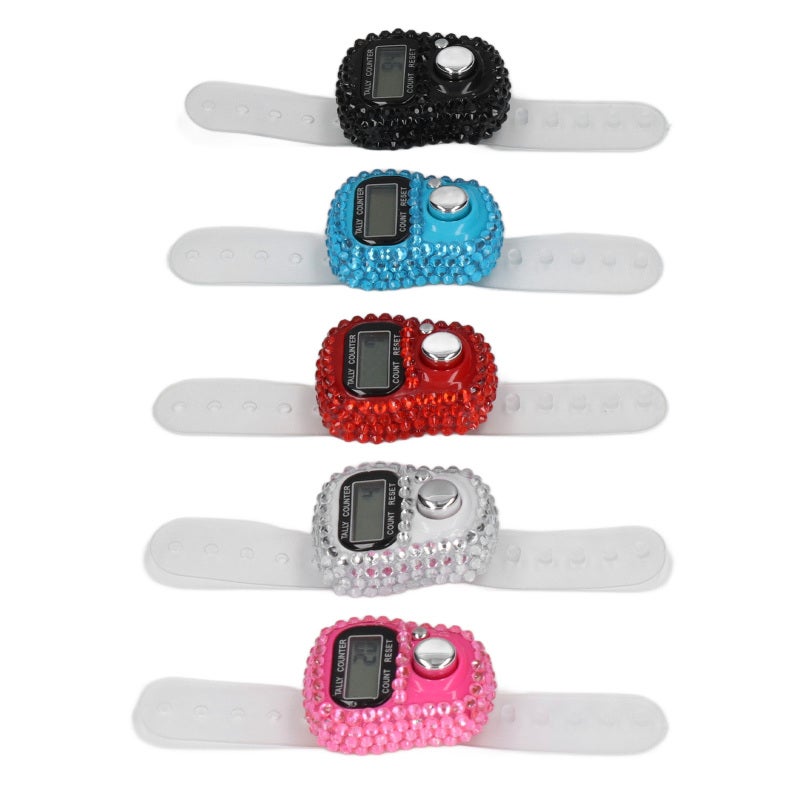 Finger Counters With Reset Knob 5 Pieces Accurate Counting Tally Counter for Sports Training Gym Running - Image 2