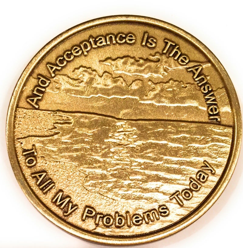 RecoveryChip Acceptance is The Answer Beach Sunrise Bronze AA Medallion Chip Page 449 417 - Image 4
