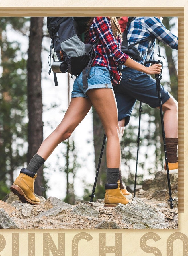 Bencailor 6 Pairs Women Slouch Socks Cotton Scrunch Stacked Knee Boot Socks for Women Men 80s 90s Winter Cold Weather(Neutral Colors,5-9) - Image 2