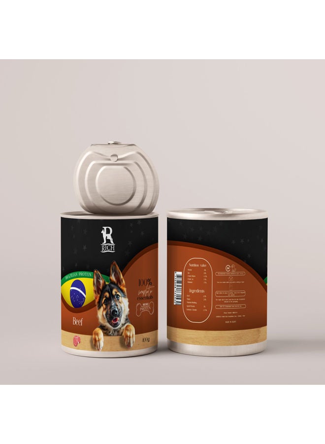 Beef Brazilian Protein Cans For Dog- 400 Grams