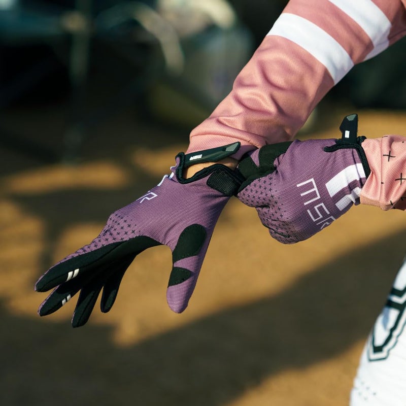 MSR Nova MTB Mountain Bike Dirt Bike Motocross MX BMX Outdoor Sports ATV UTV Powersports Riding Gloves For Women Small Pink - Image 3