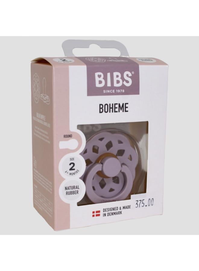 BIBS Pacifier Boheme – 1 Pack (Latex, Size 1, Sage)