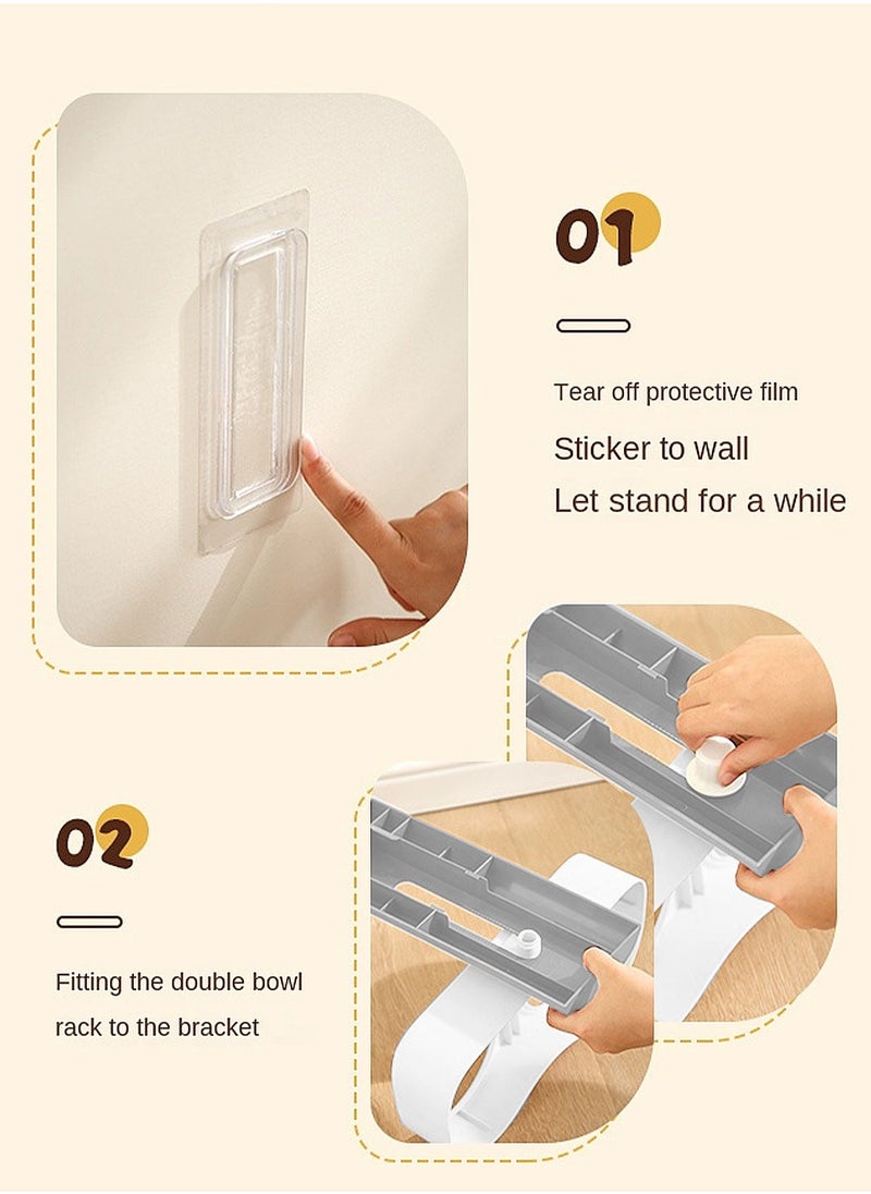 Kidle Hanging Cage Pet Feeder Cats Water Dispenser Cat Feeder Automatic Water Bowl for Dogs & Cats Crate Feeder Dish for Puppy Cats Rabbit  - Image 3