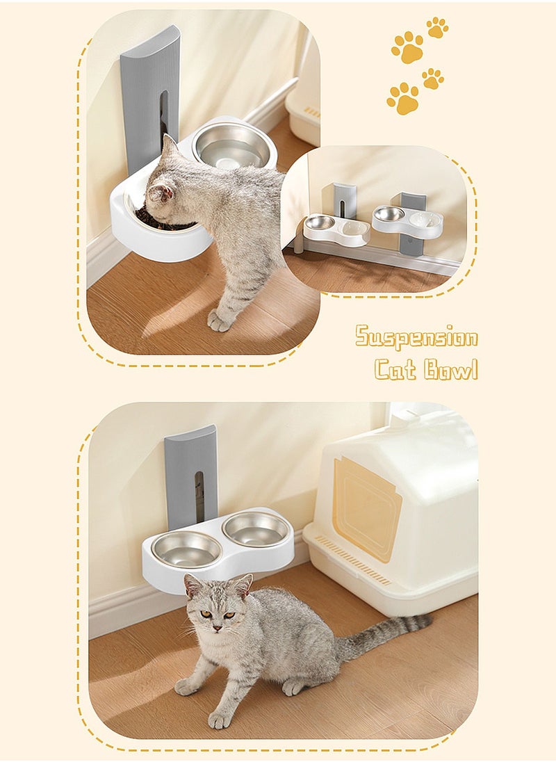 Kidle Hanging Cage Pet Feeder Cats Water Dispenser Cat Feeder Automatic Water Bowl for Dogs & Cats Crate Feeder Dish for Puppy Cats Rabbit  - Image 5